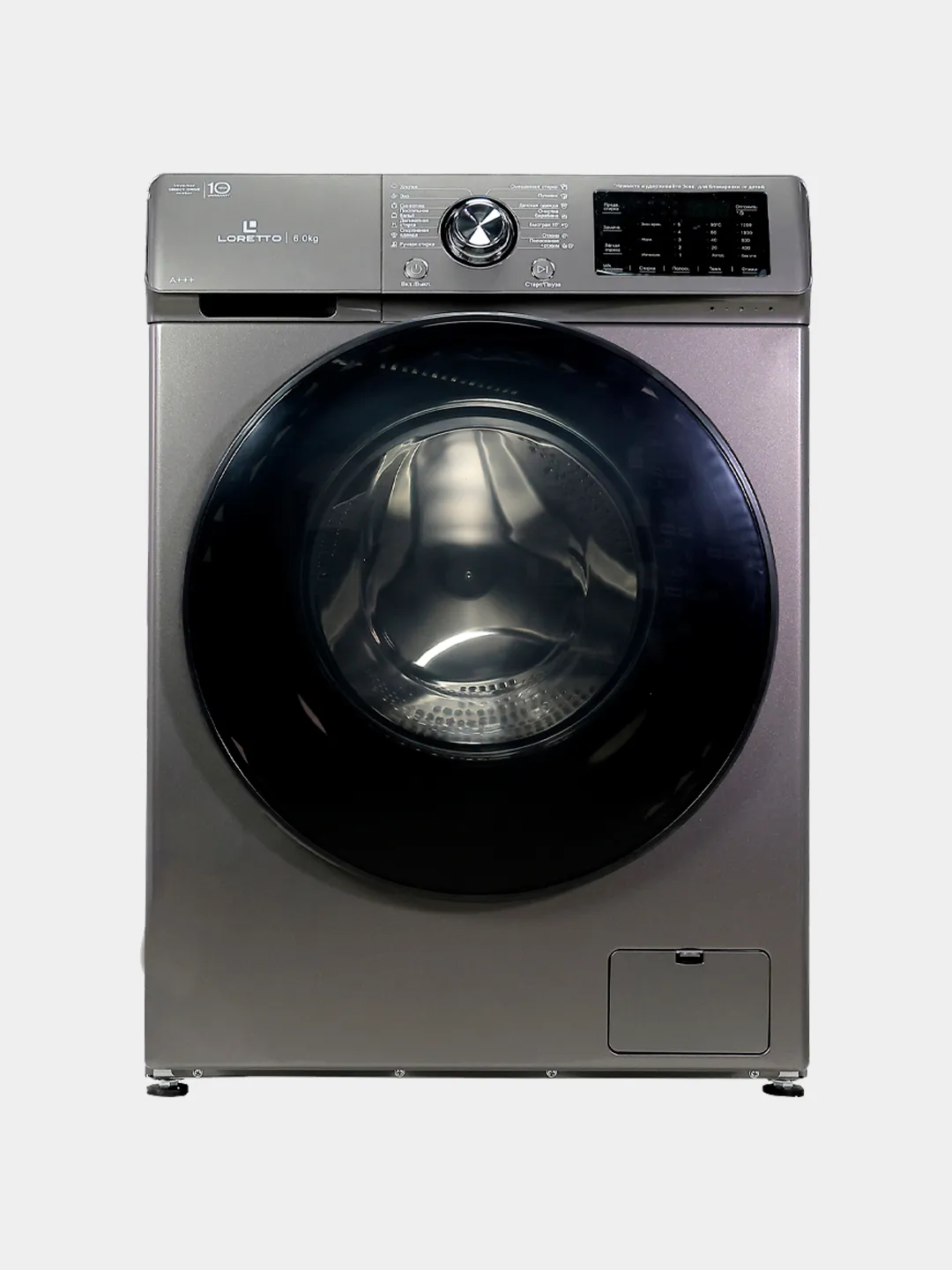 Kir yuvish mashinasi Loretto LW-6104DD-G INVERTER, temno-kulrang