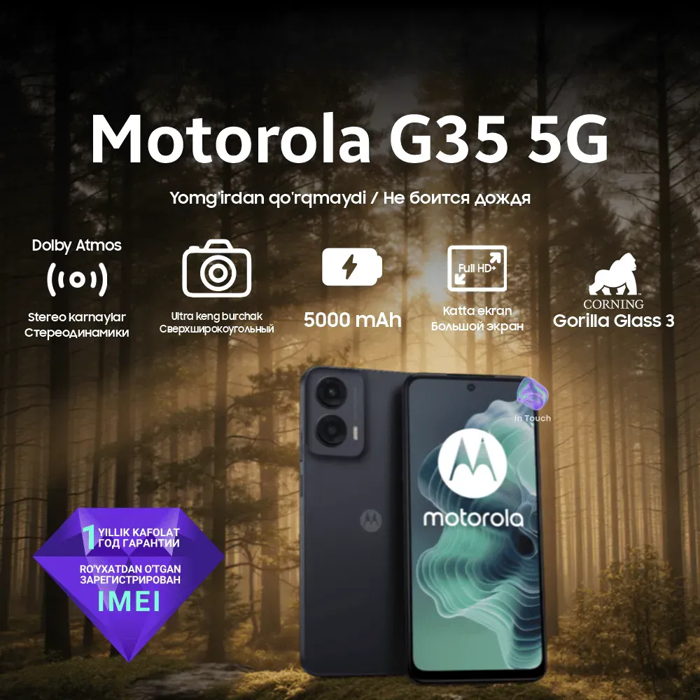 Smartfon Motorola G35 5G 8/256 GB, qora