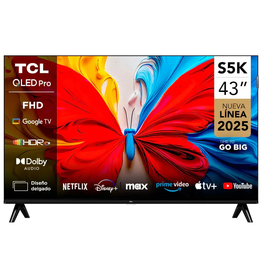 Smart televizor TCL S5K QLED TV 43", qora