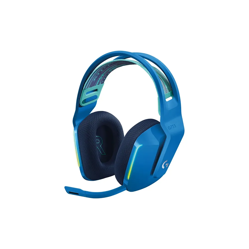 Polnorazmernie quloqchinlar Logitech G733 LIGHTSPEED Wireless RGB Gaming Headset, ko'k