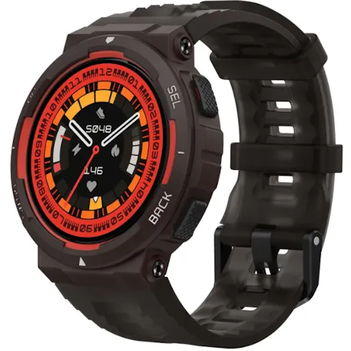 Aqlli soat Amazfit Active Edge, cherno-qizil