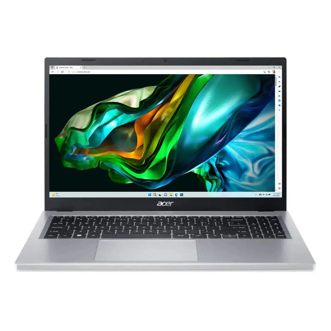 Acer Aspire 3 A315-59-39S9, Core i3-1215U, 8/256 Gb SSD, Full HD Silver Noutbuki.