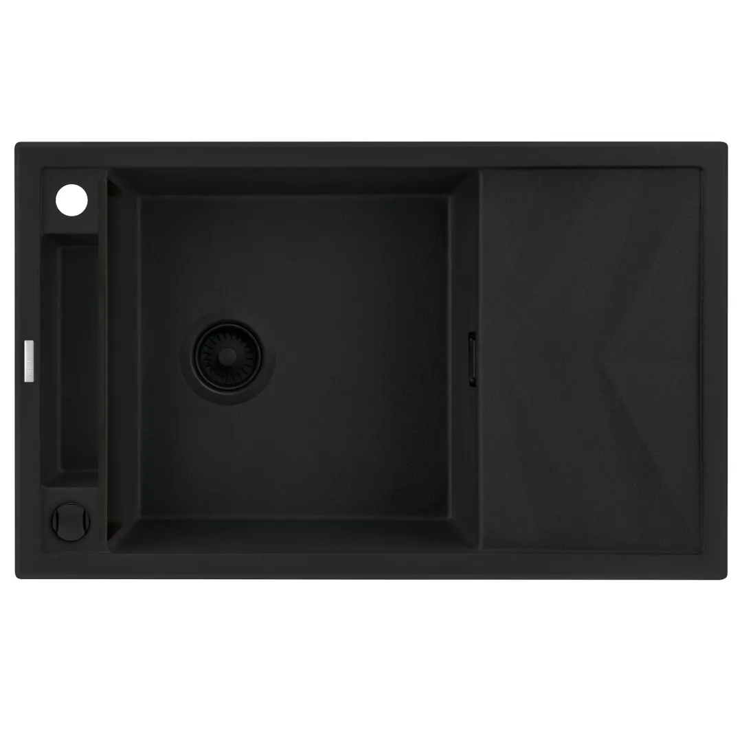 Kuxonnaya moyka Deante MAGNETIC Qora (s osushkoy) ZRM_N113