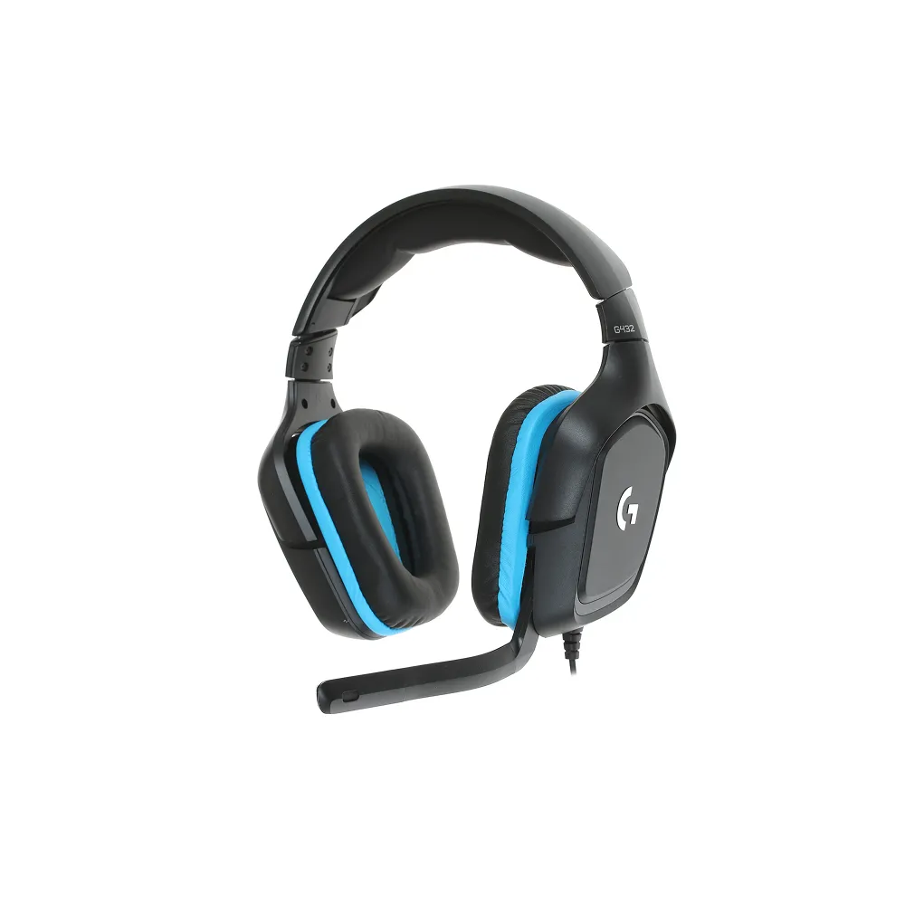 Polnorazmernie quloqchinlar Logitech G432, Cherno-ko'k
