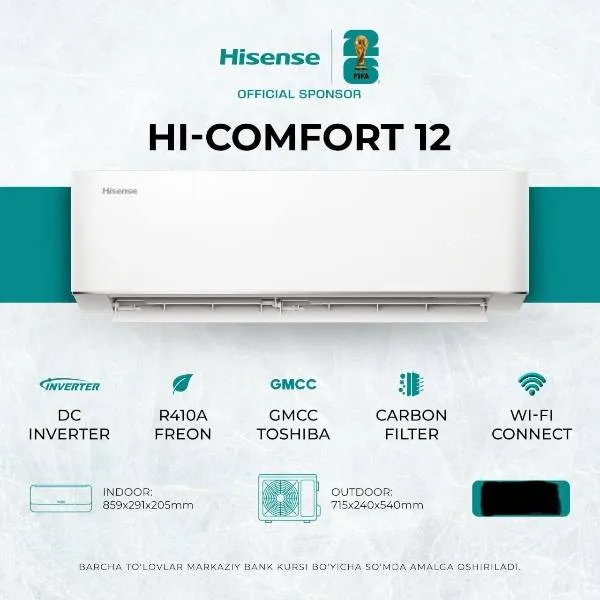 Konditsioner Hisense HI-COMFORT 12, oq