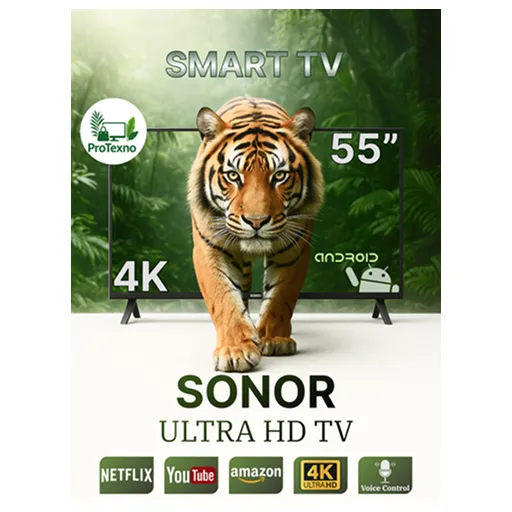 Televizor Sonor 55SNR100SV, qora