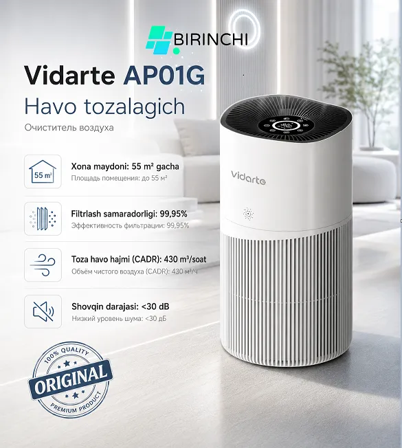 Havo tozalagich Vidarte AP01G, Oq
