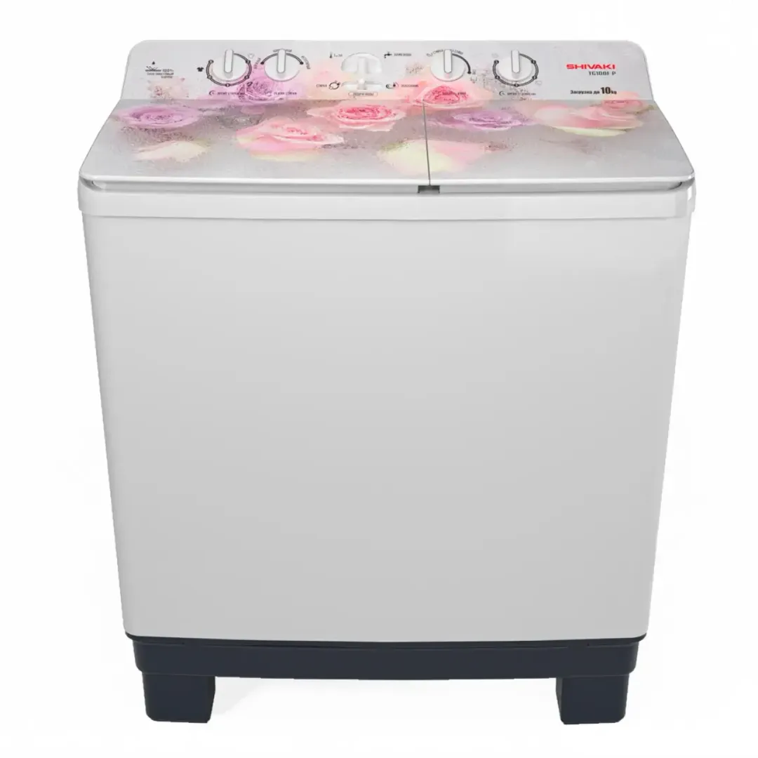 Kir yuvish mashinasi Shivaki TG100FP (10 kg), Oq-qizil