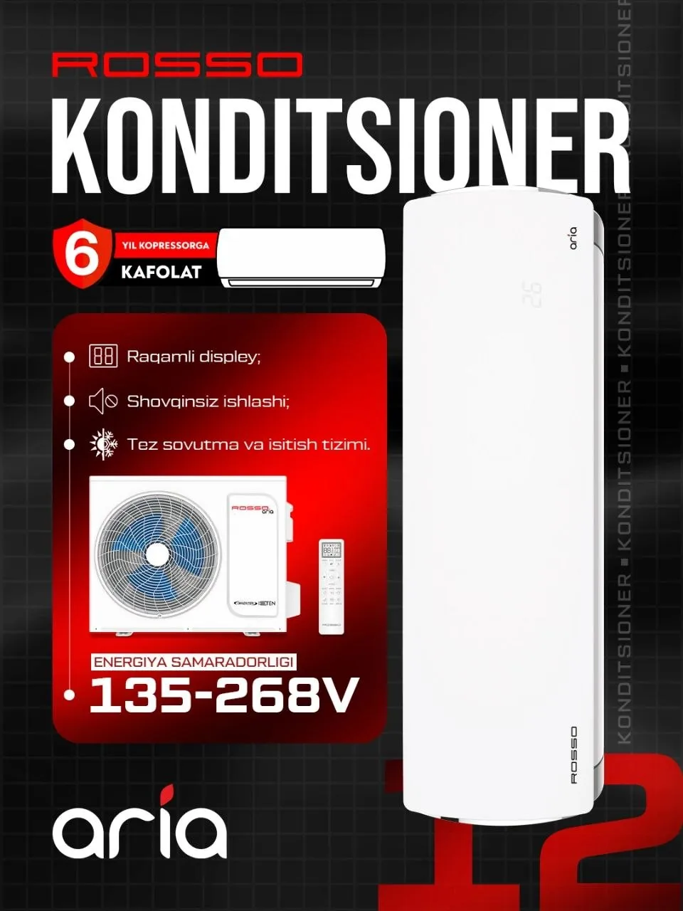 Konditsioner Rosso ARIA-12, oq