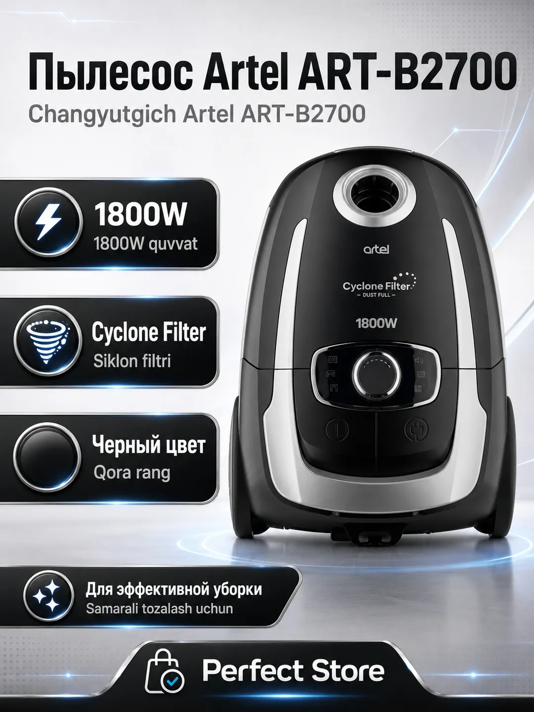 Changyutgich Artel ART-B2700, qora