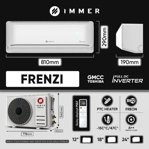 Konditsioner Immer FRENZI 12 Inv, oq