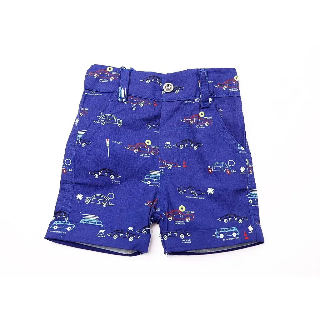 Shorti Civil 0740 Baby Linen Printed Shorts indigo dlya malchika