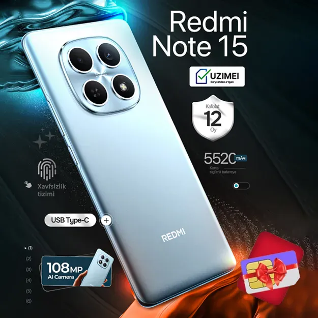 Redmi Note 15 8/256 GB Glacier Blue
