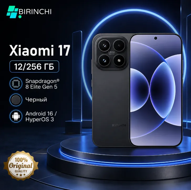 Smartfon Xiaomi 17 12/256 GB, Qora