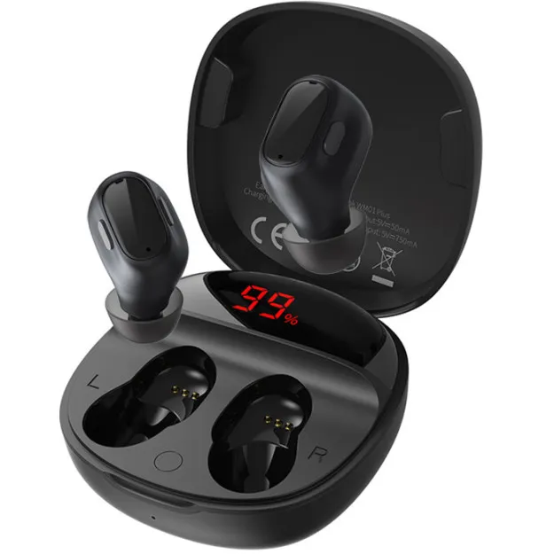 Simsiz quloqchinlar Baseus WM01 Plus Qora