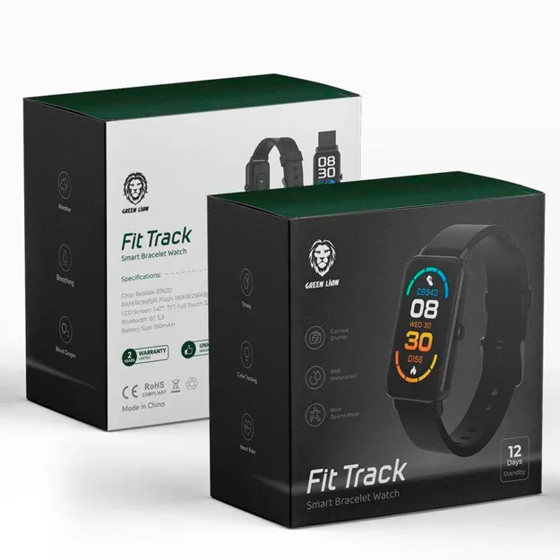 Umniy braslet Green Lion Fit Track